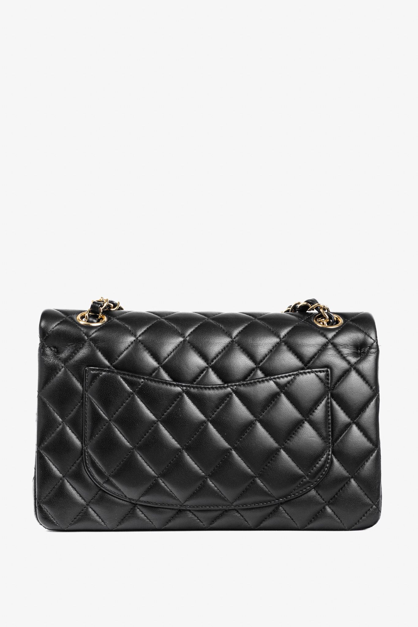 Chanel Chanel Small Classic Black Lambskin Quilted Double Flap Bag Size ONE SIZE - 4 Thumbnail