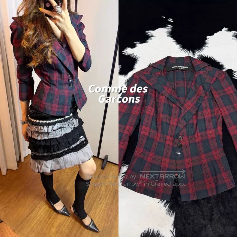 Comme des Garcons Comme des Garcons Glove gingham top Size S / US 4 / IT 40 - 1 Thumbnail