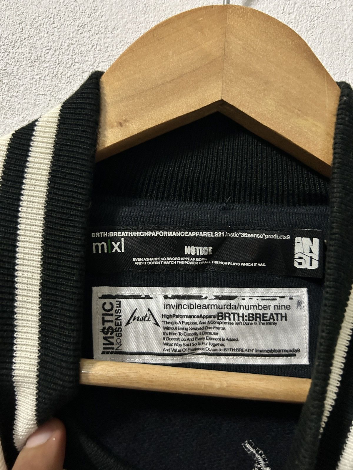 Number (N)ine Rare Number nine jacket varsity embroidery Size US L / EU 52-54 / 3 - 6 Thumbnail
