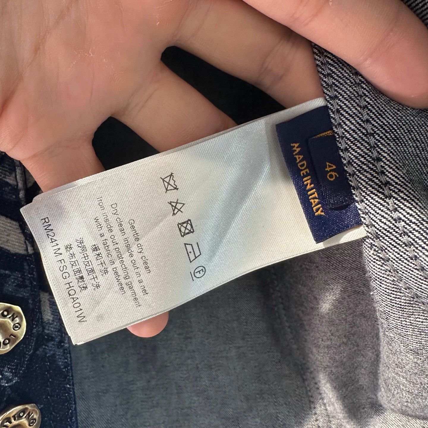 Louis Vuitton Louis Vuitton tie-dye all over print denim jacket Size US S / EU 44-46 / 1 - 4 Thumbnail