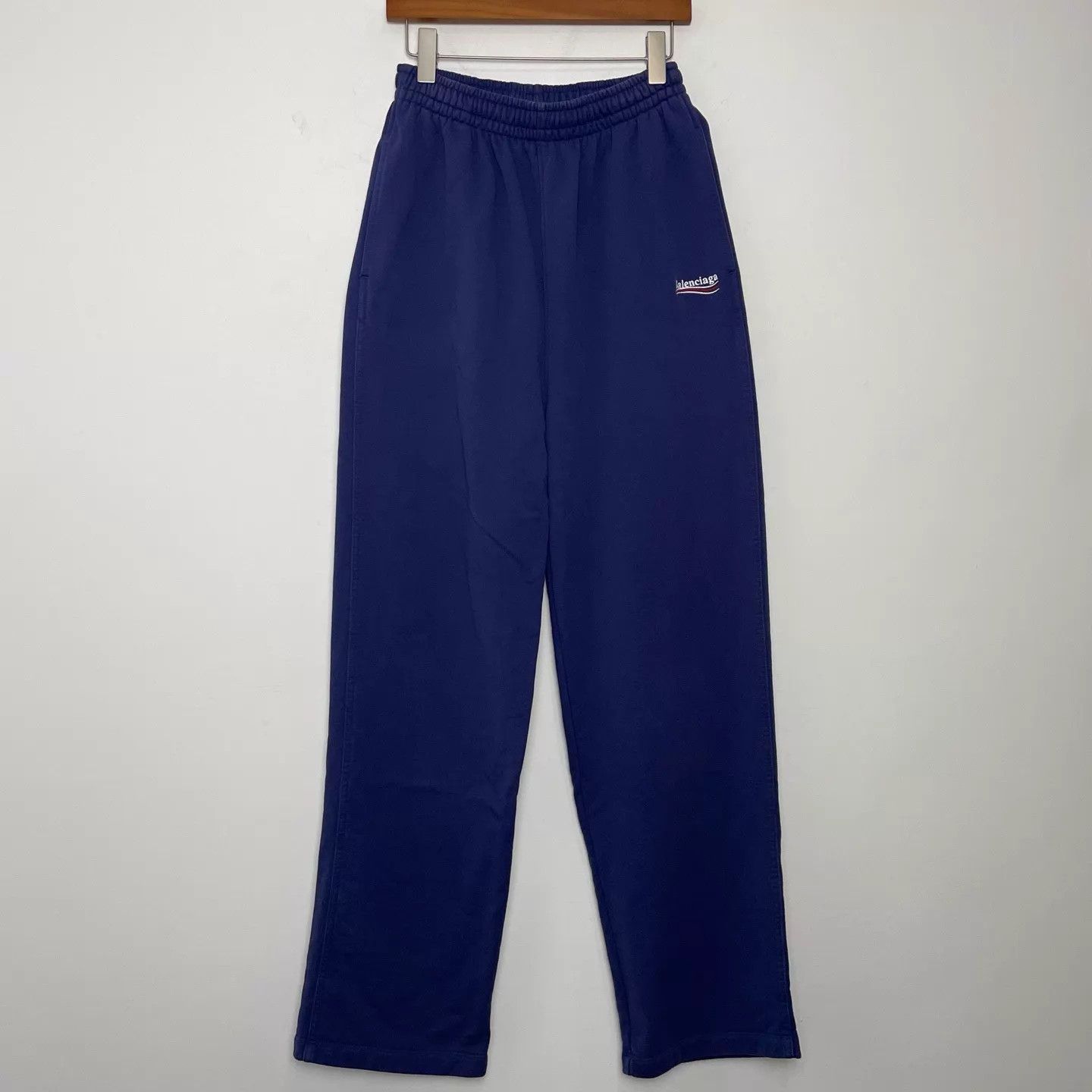 Balenciaga Balenciaga Coke Wave Embroidered Purple Track Pants XS Size US 27 - 1 Thumbnail