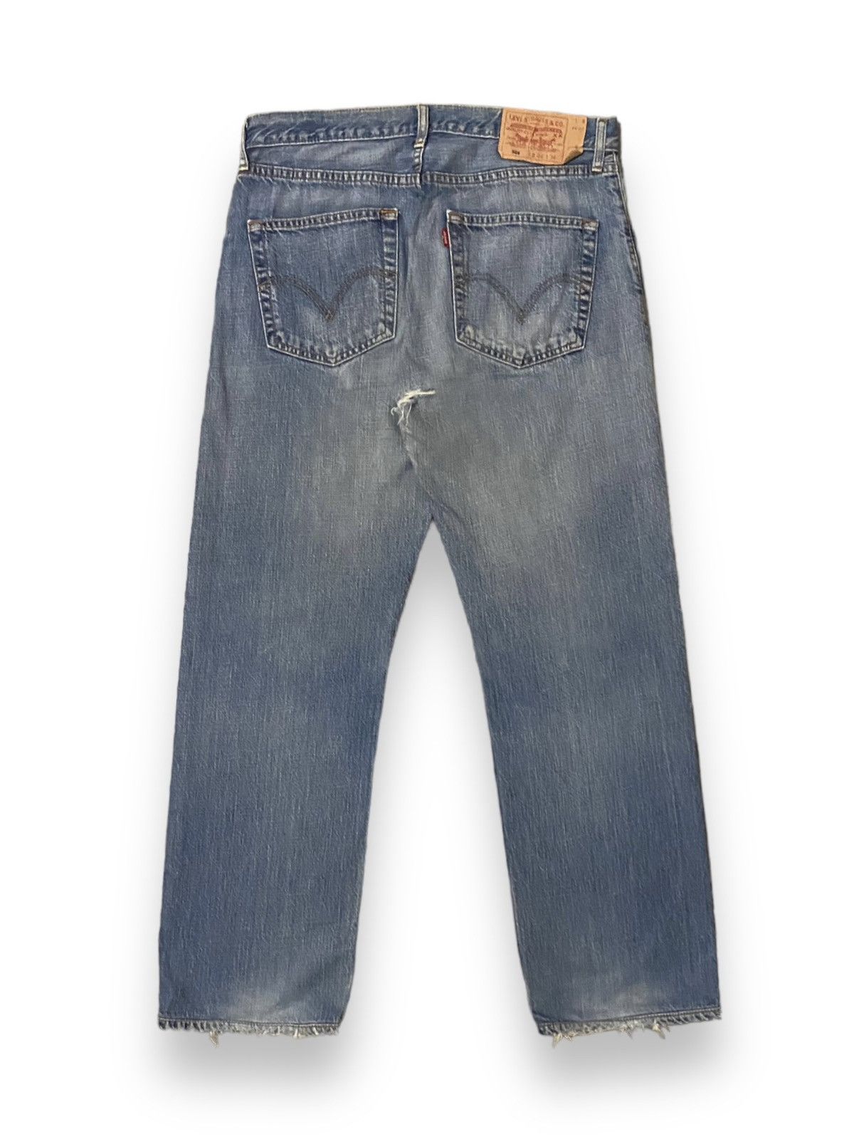 image of Vintage Usa Levis 501-6214 4 Button Distress Blue Jean F', Men's (Size 33)