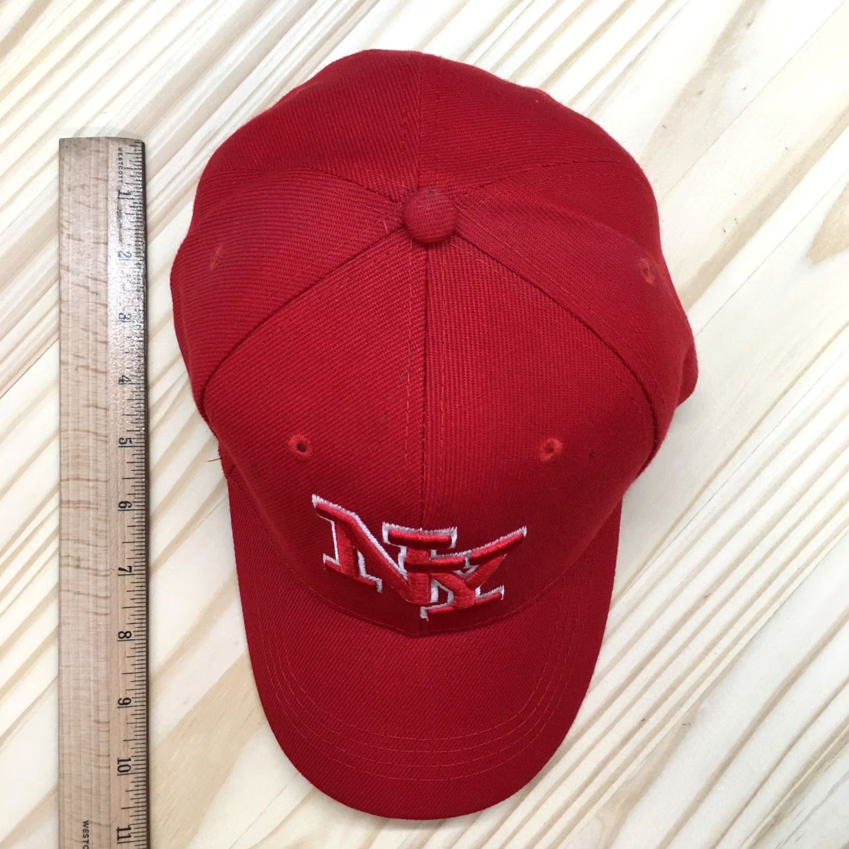 Logo 7 New York Yankees Baseball Cap Hat Men Red One Size Adjustable Embroidered Logo Size ONE SIZE - 5 Thumbnail