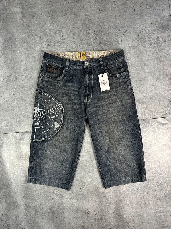 Cross Colours × Vintage Jorts Cross Swag Y2K Streetwear Shorts Size US 34 / EU 50 - 2 Thumbnail