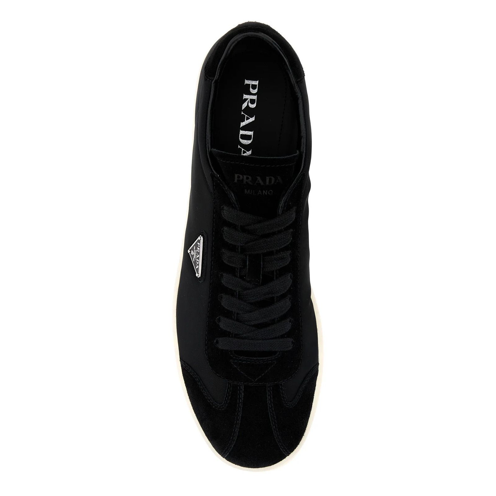 Prada PRADA Re-Nylon Black And Suede Sneakers New & Authentic (Men Size US 9.5 / EU 42-43 - 4 Thumbnail