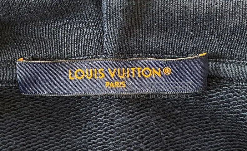 Louis Vuitton Louis Vuitton Navy embroidered hooded sweatshirt Size US XS / EU 42 / 0 - 7 Thumbnail