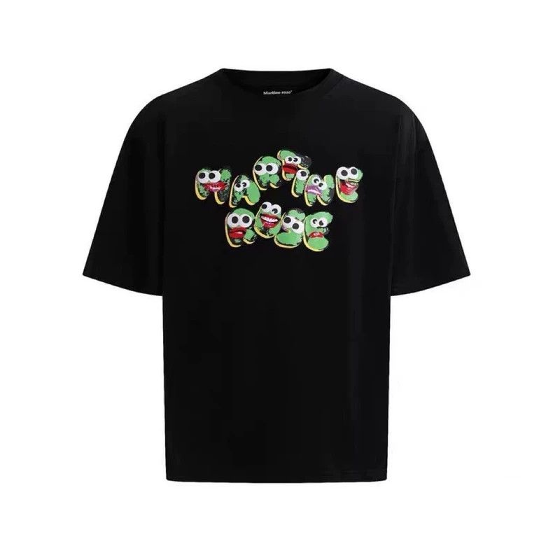 Martine Rose Martine Rose Foam fingerprint smiling frog short sleeved T Size US M / EU 48-50 / 2 - 6 Thumbnail