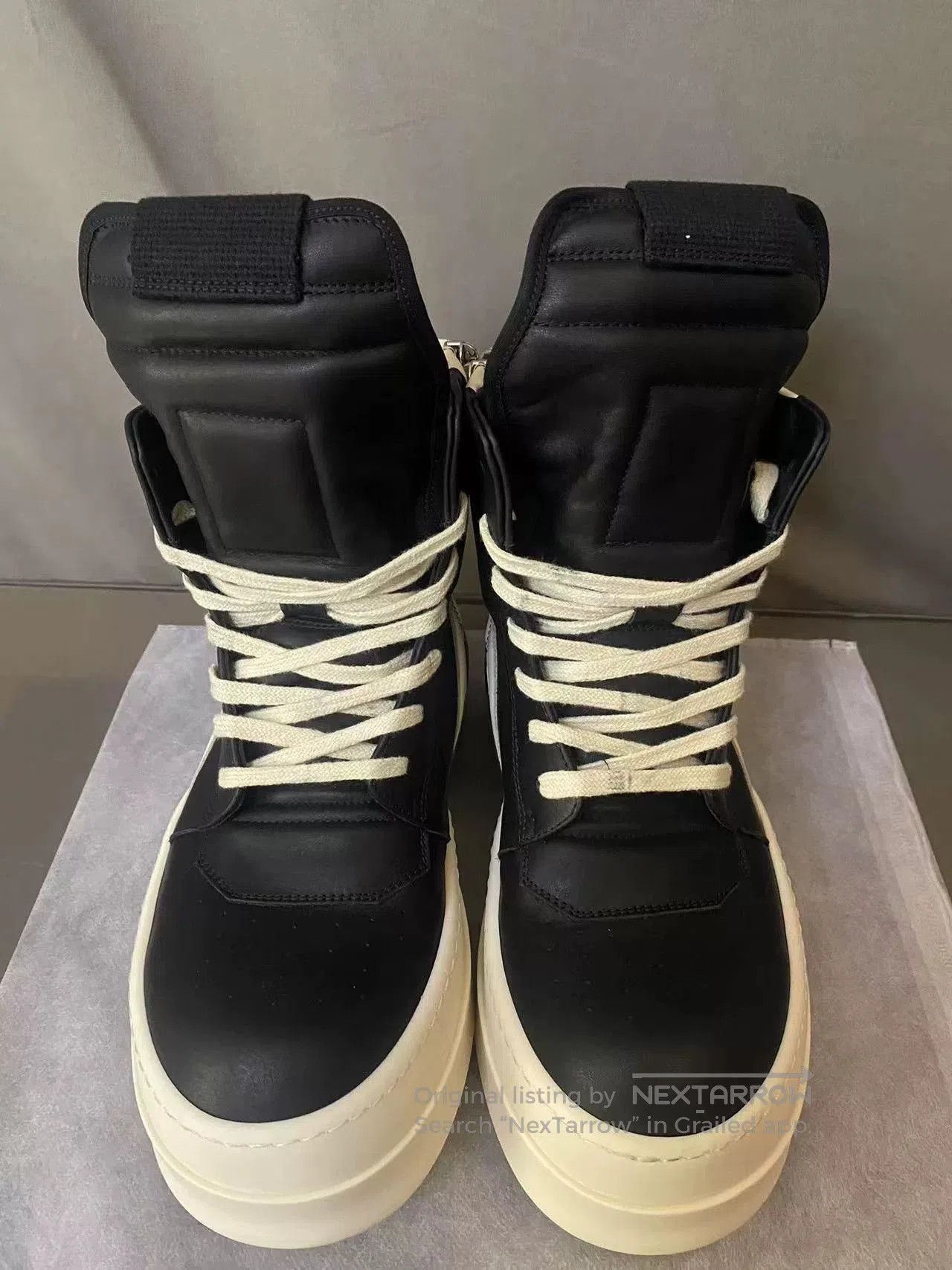 Rick Owens Thick Low Triangular Sneakers.