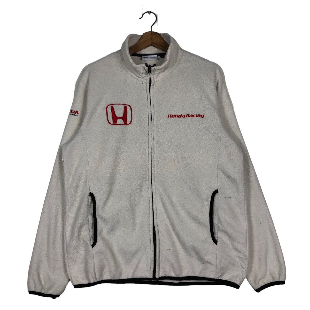 Honda 🔥Vintage Honda Racing Zipper Jacket Big Logo Size US XL / EU 56 / 4 - 1 Thumbnail