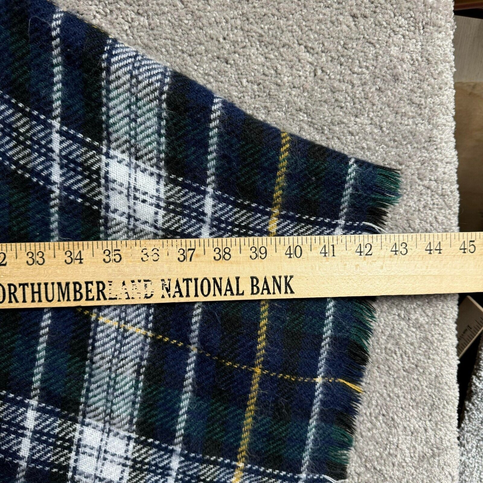Other Vintage Shawl One Size Plaid Fringe Open Front Academia Cozy Size ONE SIZE - 4 Thumbnail