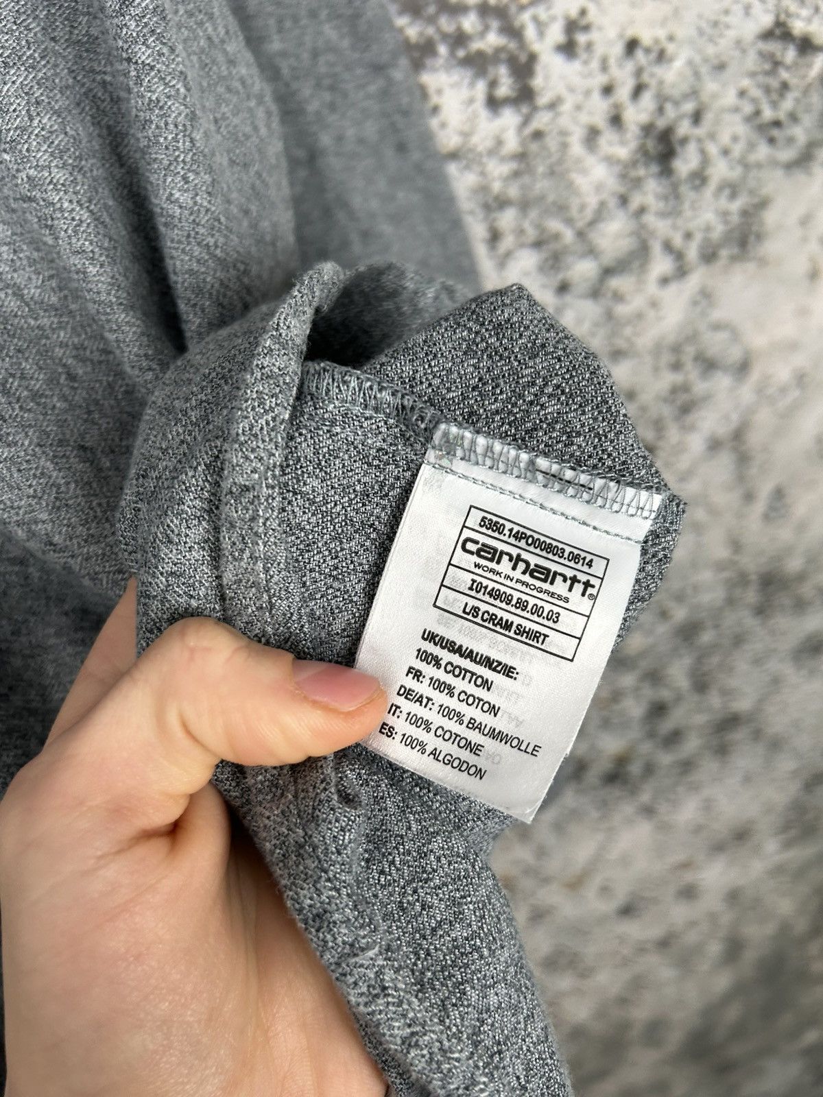 Carhartt Carhartt WIP Cram Shirt Grey Streetwear Workwear Skate Size US XXL / EU 58 / 5 - 6 Thumbnail