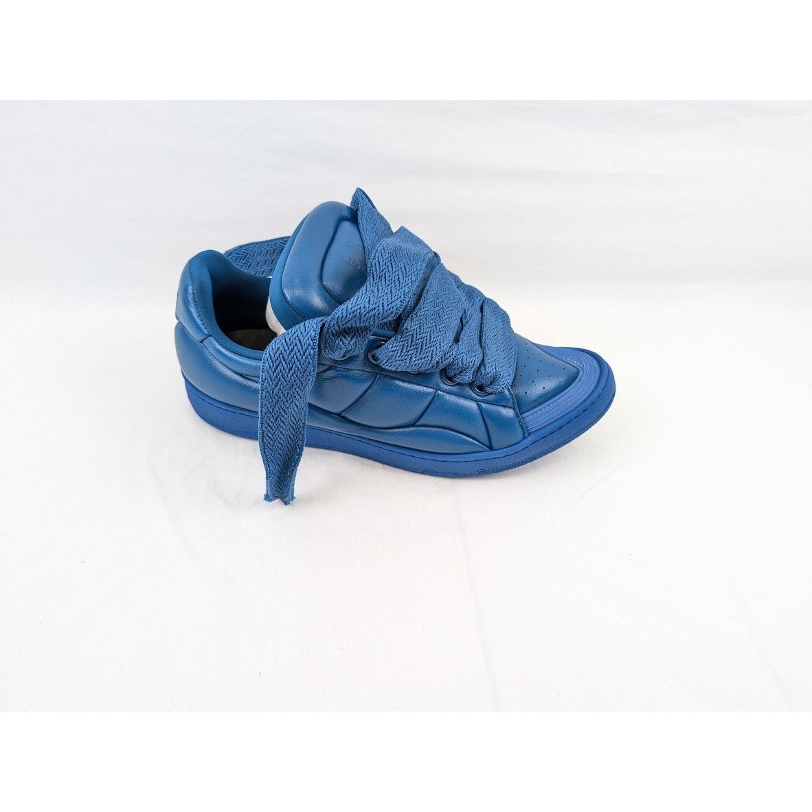 Lanvin o1rshd1 Curb XL Low Top Sneakers in Blue Size US 11 / EU 44 - 1 Thumbnail