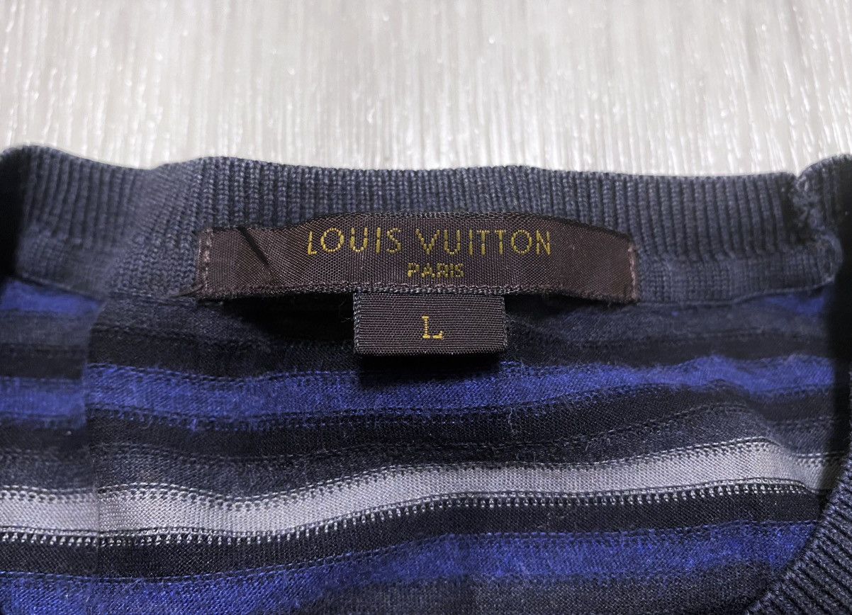 Louis Vuitton Louis Vuitton Multicolour Striped T-shirt Embroidered Logo Size US L / EU 52-54 / 3 - 8 Thumbnail