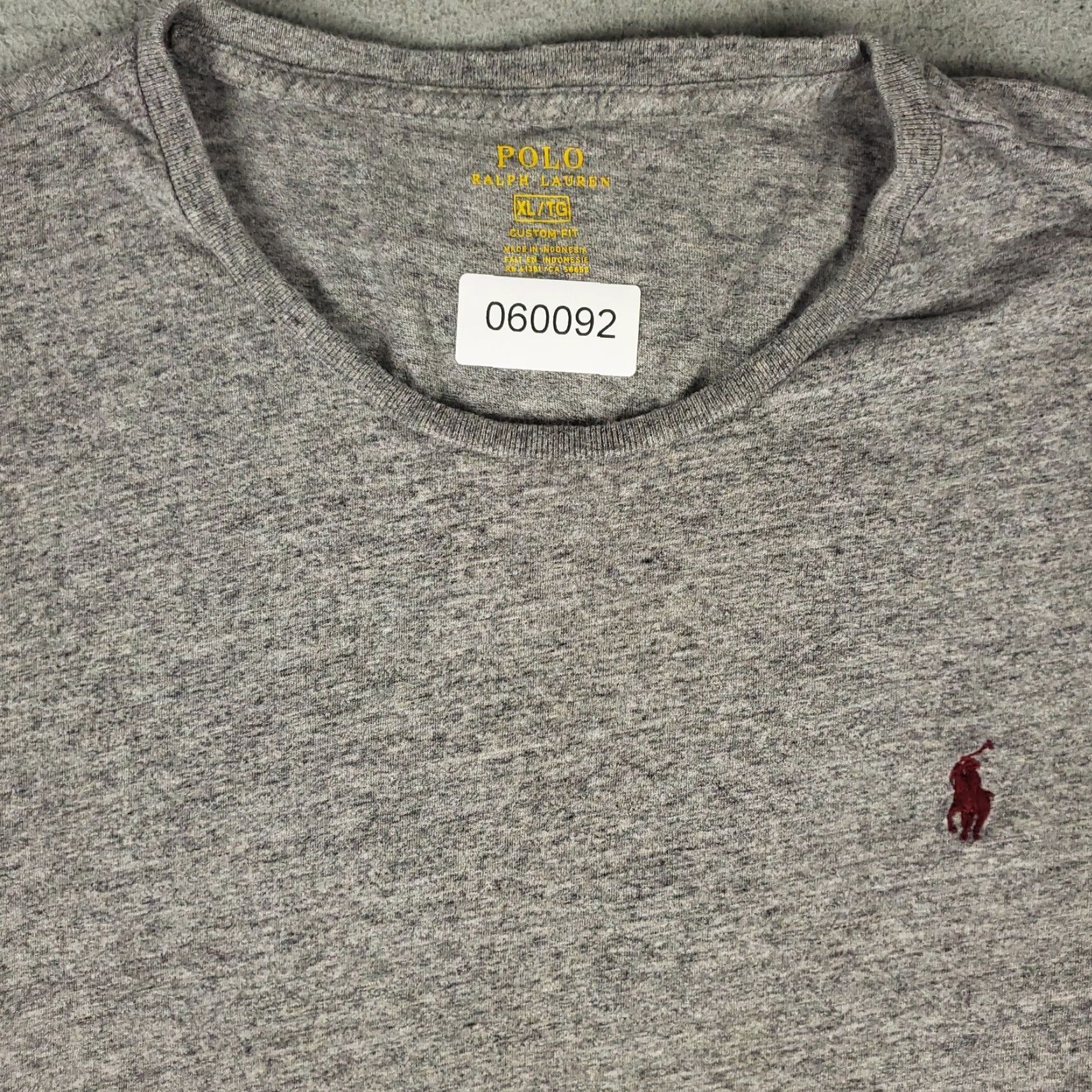 Ralph Lauren RALPH LAUREN T-Shirt Mens XL Gray Long Sleeve Crew Neck Casual Logo Regular Fit Size US XL / EU 56 / 4 - 2 Thumbnail