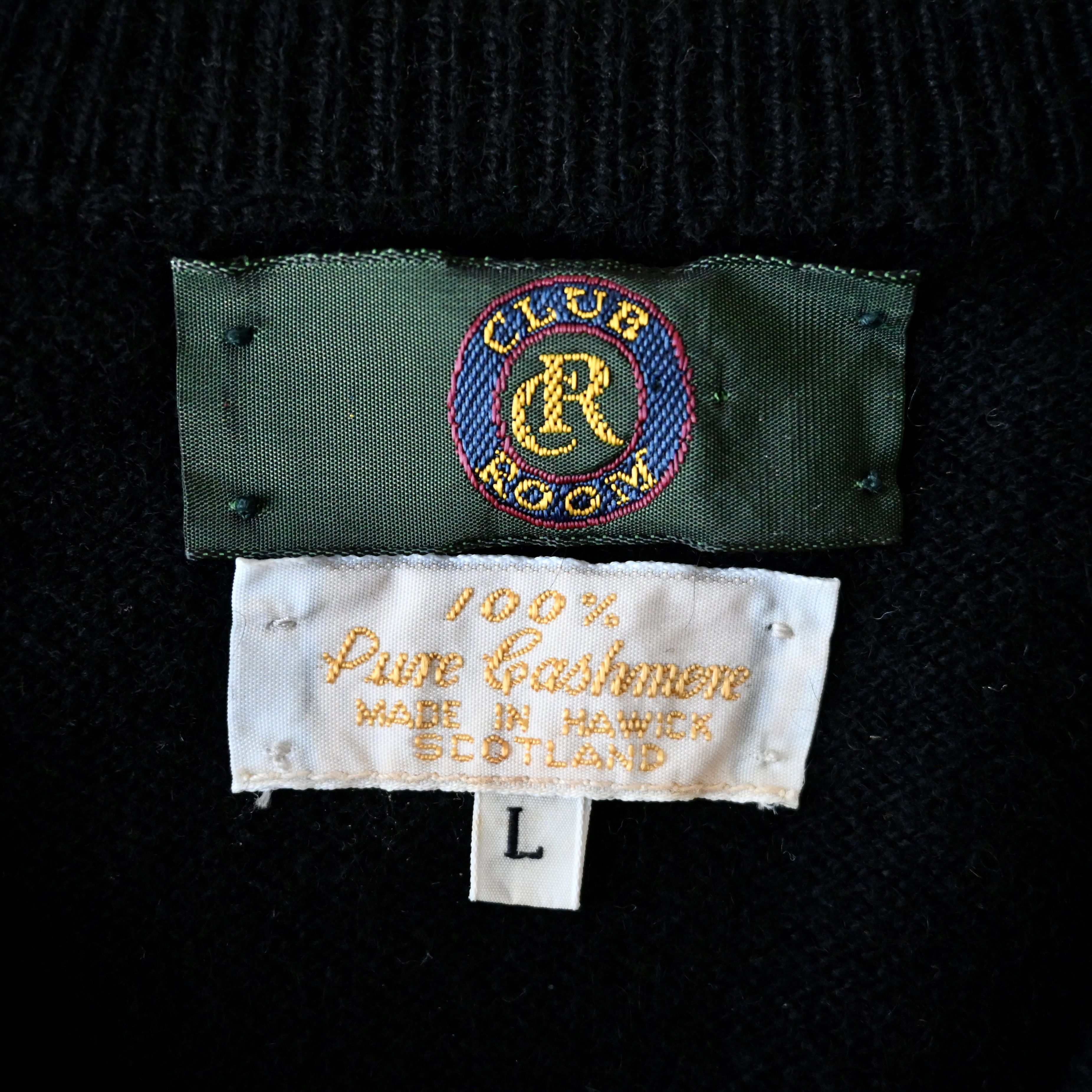 Vintage VTG 1990s CLUB ROOM pure cashmere sweater, made in Scotland Size US L / EU 52-54 / 3 - 13 Thumbnail