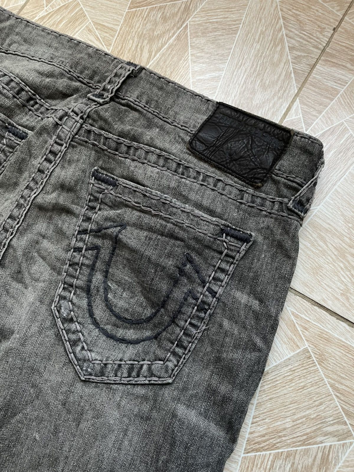 Daily Paper Y2K Japanese Designer Rap True Religion Usa Distressed Denim Size US 36 / EU 52 - 3 Thumbnail