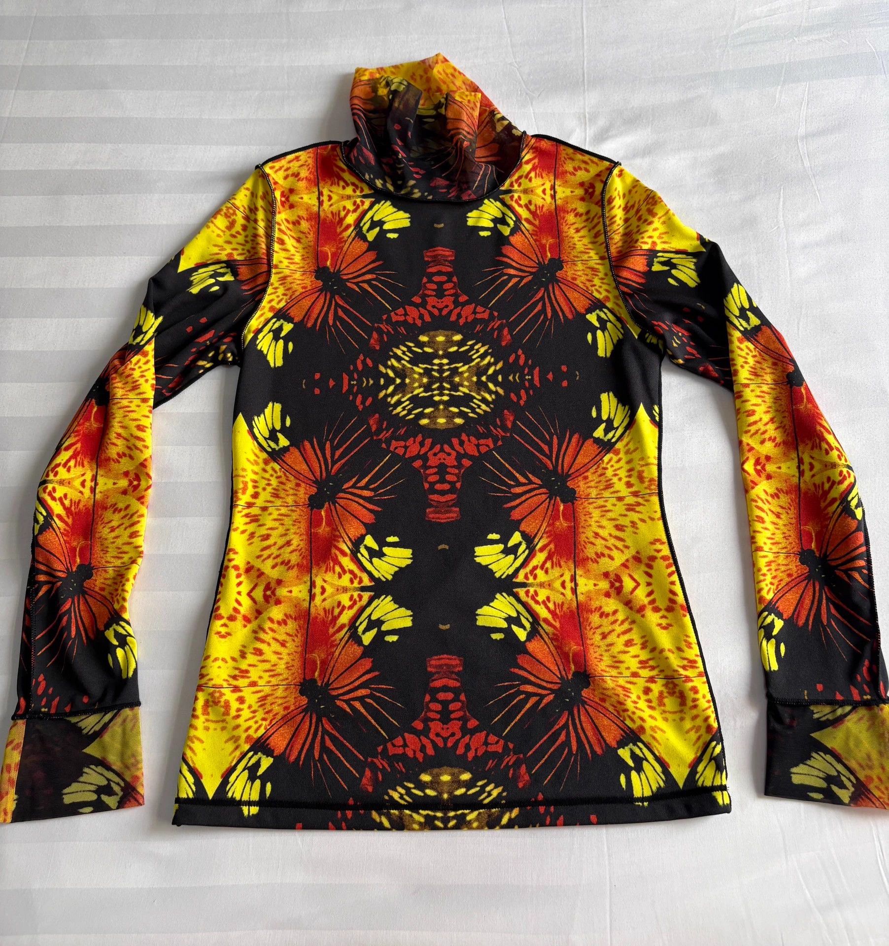Jean Paul Gaultier Vintage Jean Paul Gaultier Flame Butterfly Tulle Top Size S / US 4 / IT 40 - 2 Thumbnail