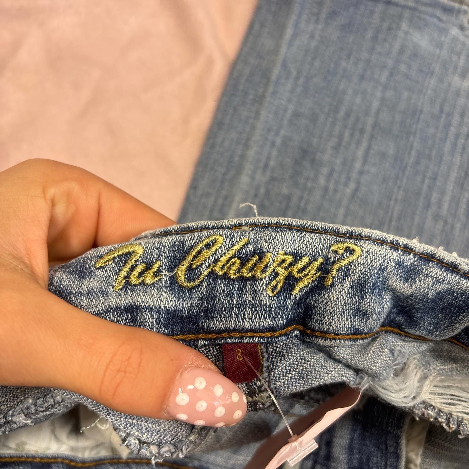 Other y2k distressed low rise flare jeans Size 30" / US 8 / IT 44 - 7 Thumbnail