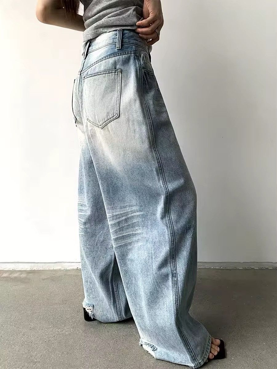 Japanese Brand × Jean High Waist Oversized Baggy Jeans Daily Size 34" / US 12 / IT 48 - 2 Thumbnail