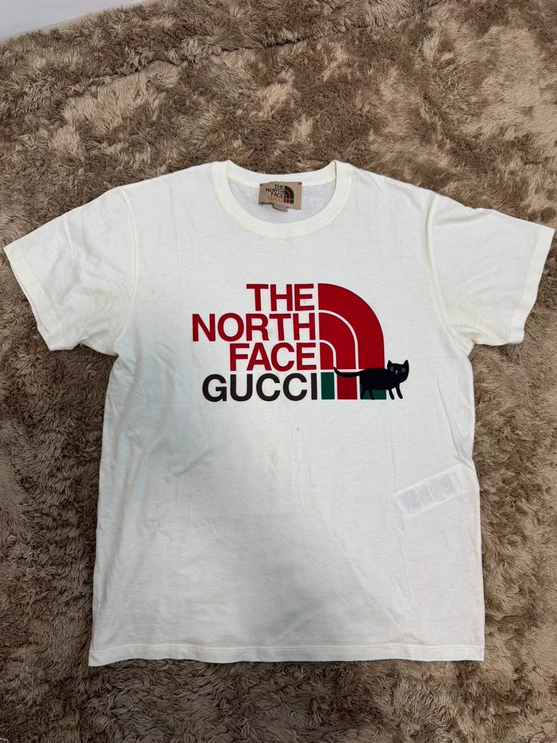 Gucci Gucci SS22 cat print round-neck short-sleeved T-shirt 2503- Size S / US 4 / IT 40 - 3 Thumbnail