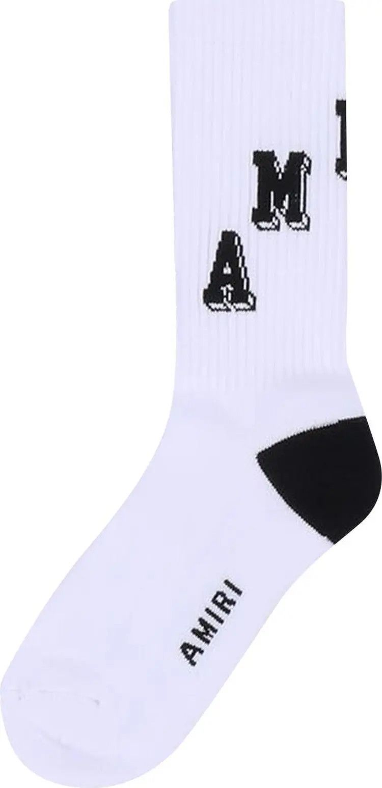 Amiri o1gr1nt0426 Size: 45-46 / Tube Socks in White/Black Size ONE SIZE - 2 Thumbnail