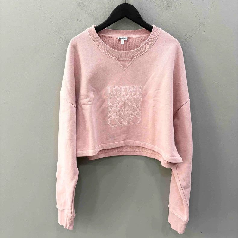 Loewe Loewe Cropped Embroidered Logo Sweatshirt - dmc Size US XS / EU 42 / 0 - 1 Thumbnail