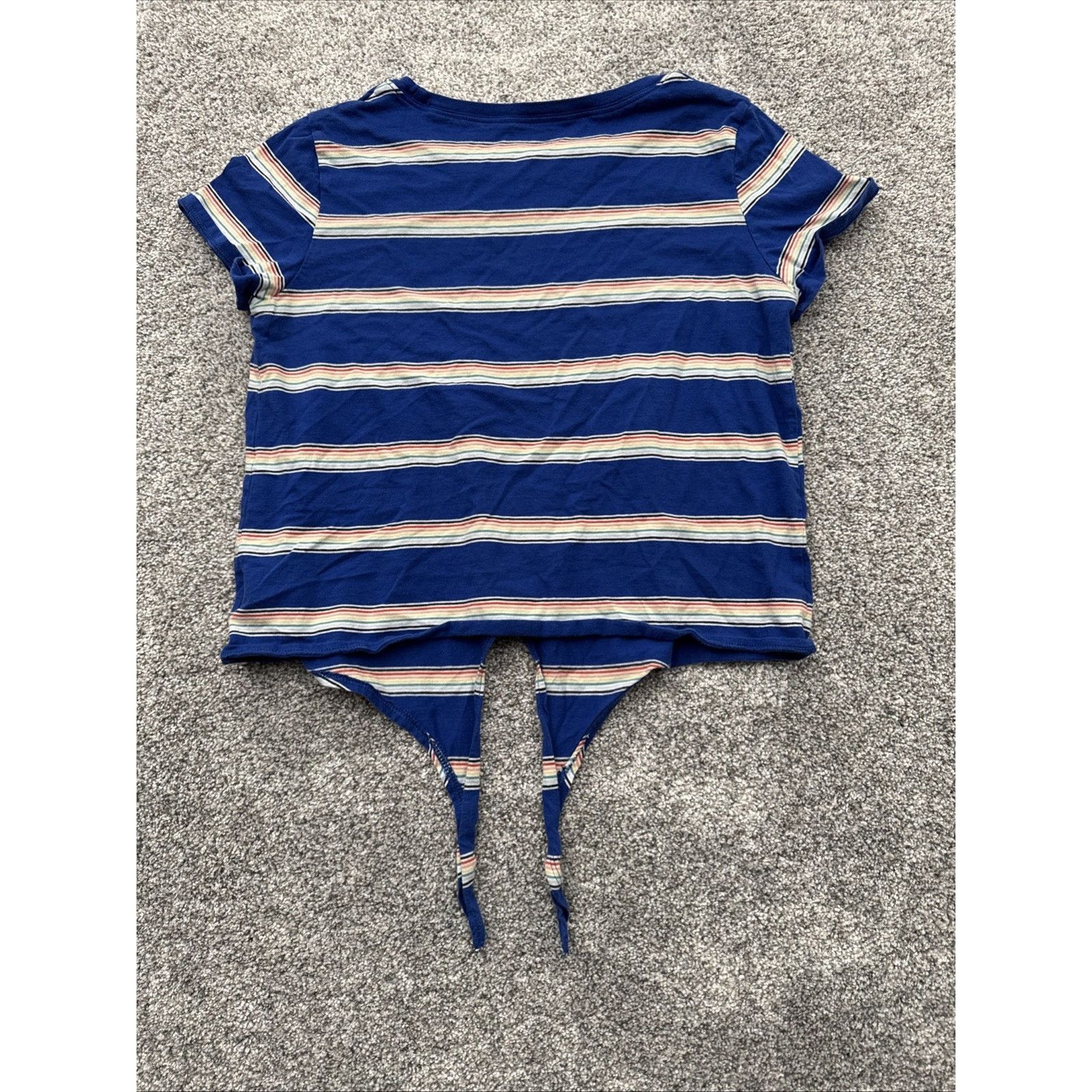 American Eagle Outfitters American Eagle Top Womens S Tie Front Y2K Retro Streetwear Size S / US 4 / IT 40 - 6 Thumbnail