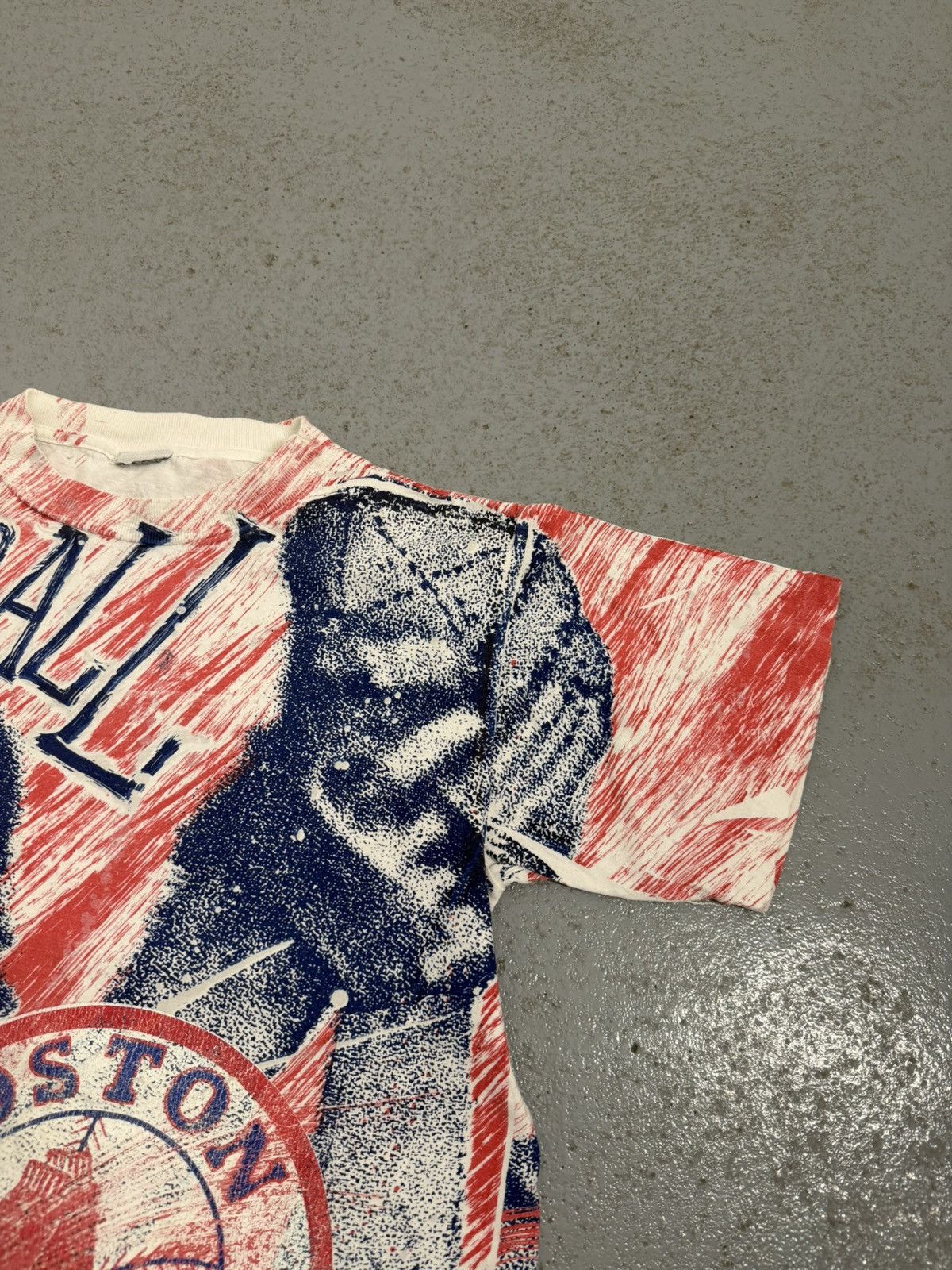 MLB Vintage90s Boston Red Sox MLB Baseball AOP Single Stitch Tee Size US L / EU 52-54 / 3 - 4 Thumbnail
