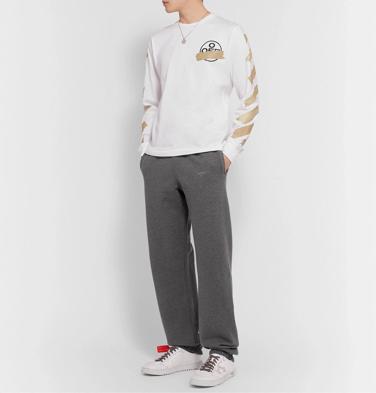 Off-White White Tape Arrows Long Sleeve T-Shirt Size US XS / EU 42 / 0 - 4 Thumbnail