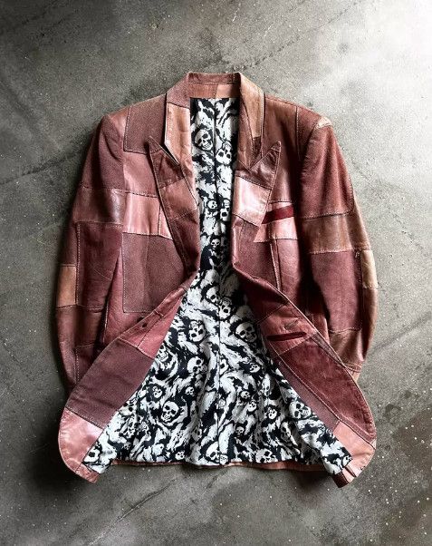 Number (N)ine Number (N)ine 2001SS Runway Cowhide Panelled Jacket Size 40S - 3 Thumbnail