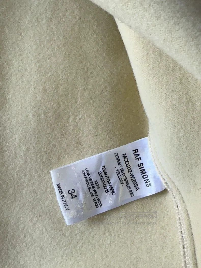 Raf Simons Raf Simons Wool Jacket 21AW Cream Color. Size US M / EU 48-50 / 2 - 7 Thumbnail