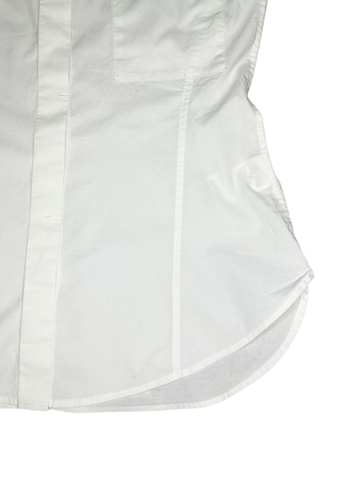 Y's Darted Sleeveless Button-Up Shirt Size XS / US 0-2 / IT 36-38 - 6 Thumbnail