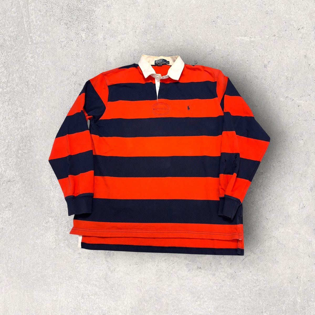 Polo Ralph Lauren × Vintage Vintage Polo long sleeve rugby shirt Size US XL / EU 56 / 4 - 1 Thumbnail