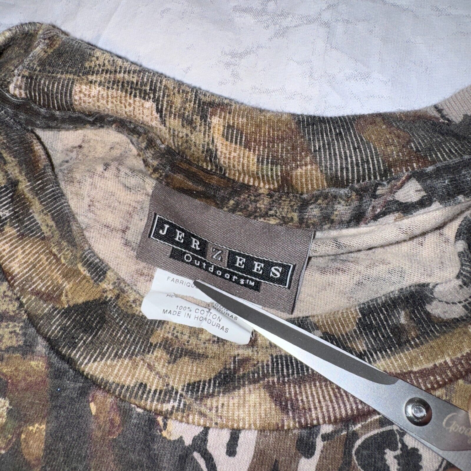 Jerzees Vintage Jerzees Outdoor Mossy Oak Camo Long Sleeve Tshirt - Size US XXL / EU 58 / 5 - 2 Thumbnail
