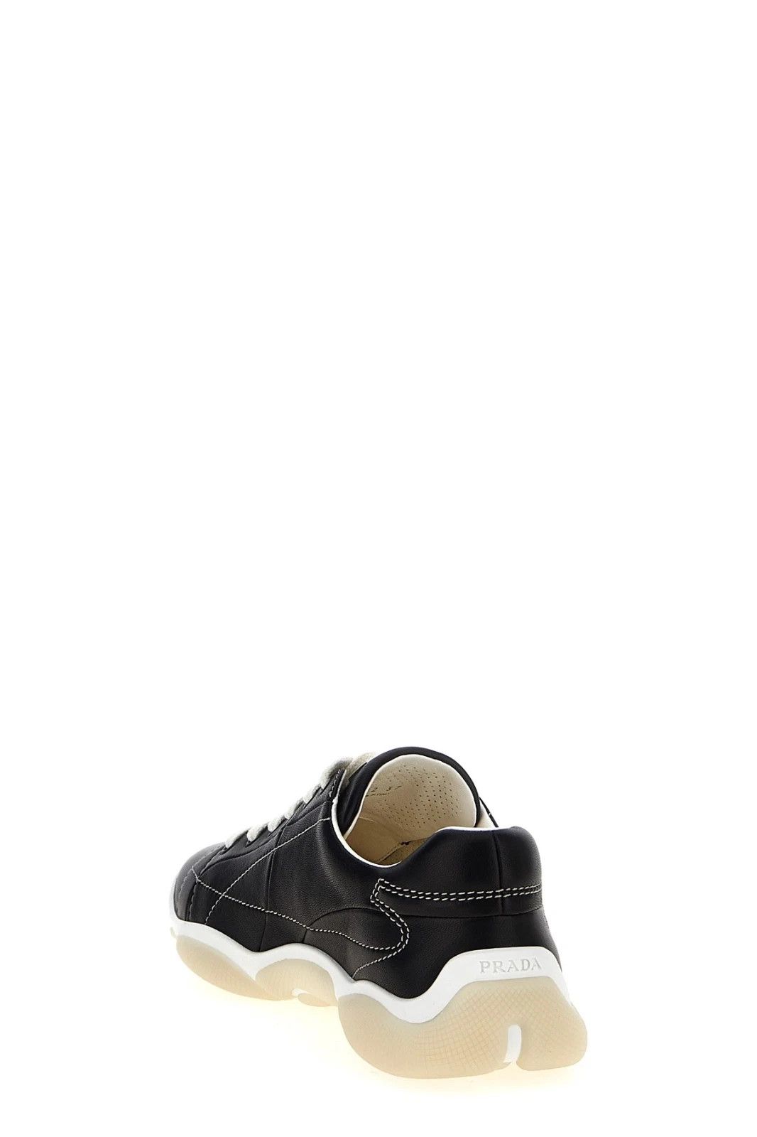 Prada PRADA Black Leather Nappa Sneakers New And Authentic Size US 10 / IT 40 - 3 Thumbnail