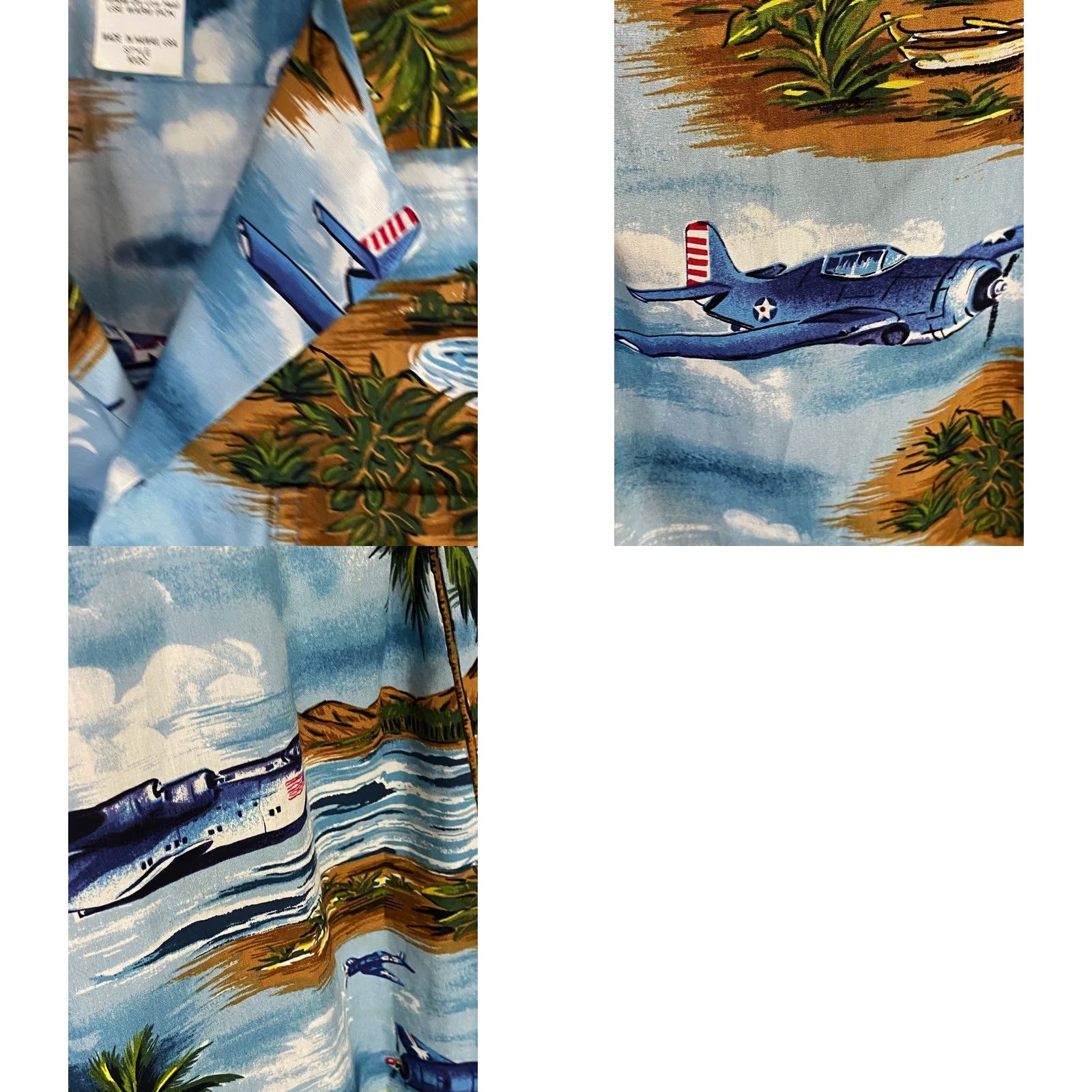 Vintage RJC Made Hawaii World War 2 Airplanes Shirt Medium M Size US M / EU 48-50 / 2 - 8 Thumbnail
