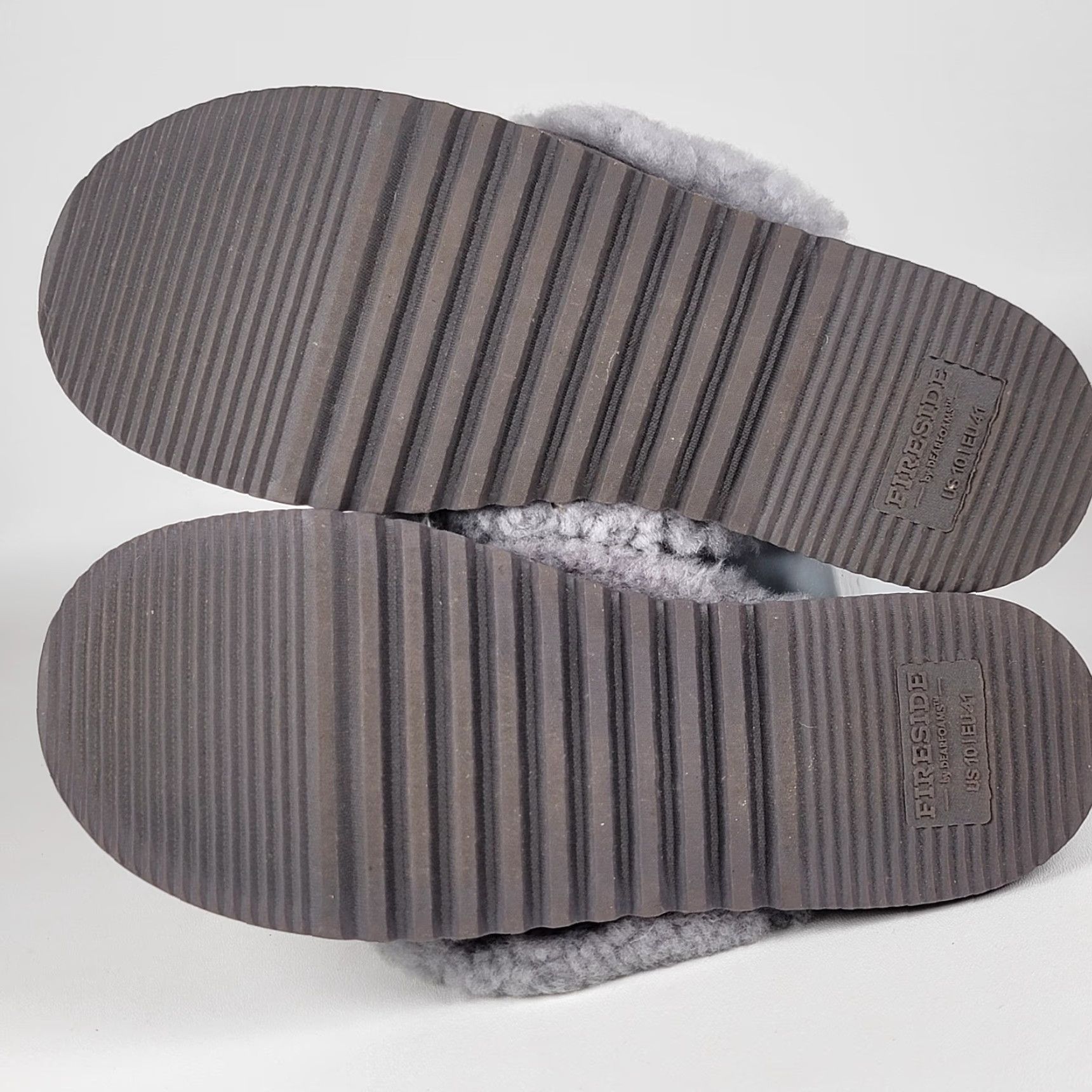Vintage Fireside by Dearfoams Slippers Womens 10 Cairns Gray Casual Comfort Thong Slide Size US 10 / IT 40 - 7 Thumbnail