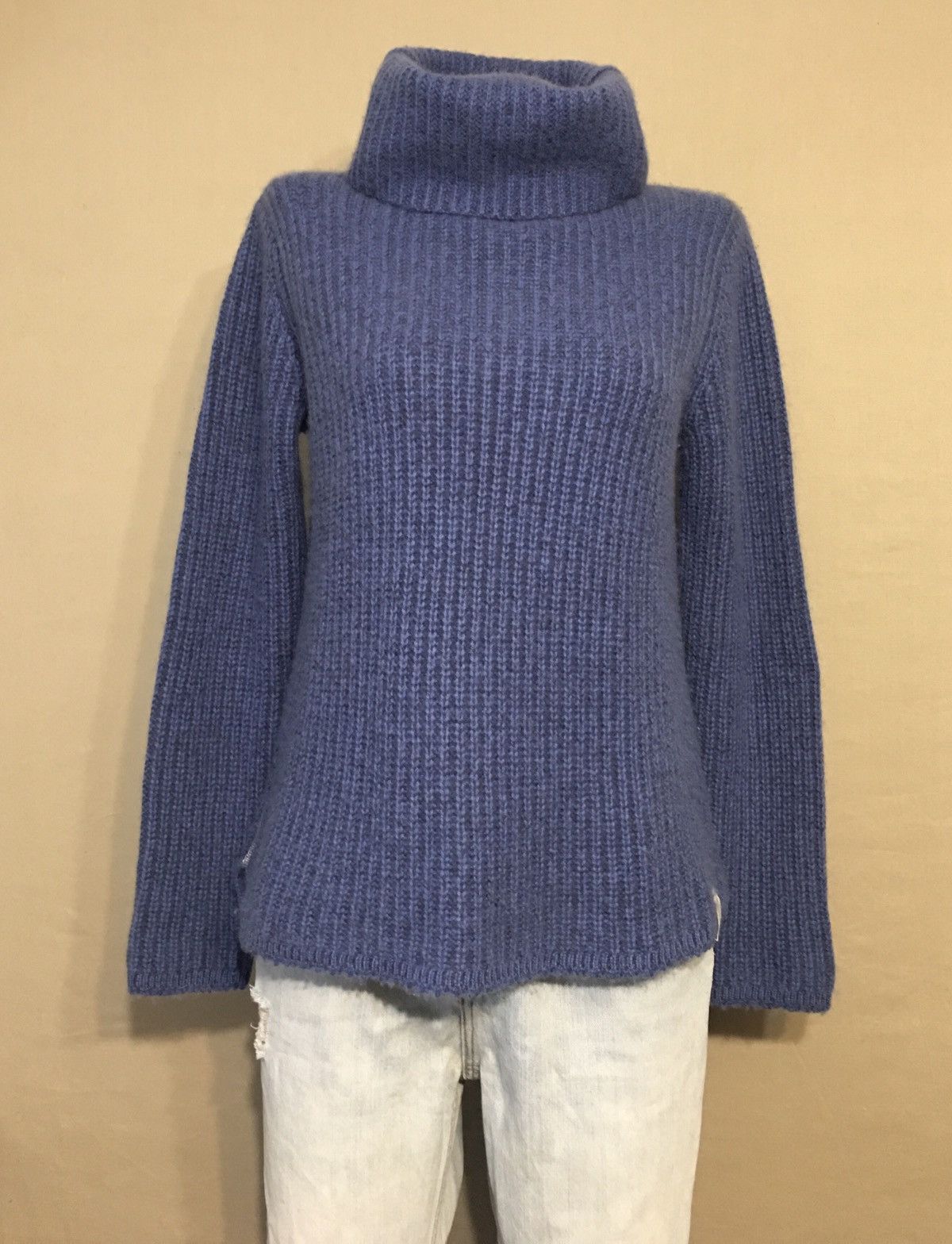 Other Henry Christ Hamburg Blue Cotton Cashmere Knit Sweater Size M / US 6-8 / IT 42-44 - 1 Thumbnail