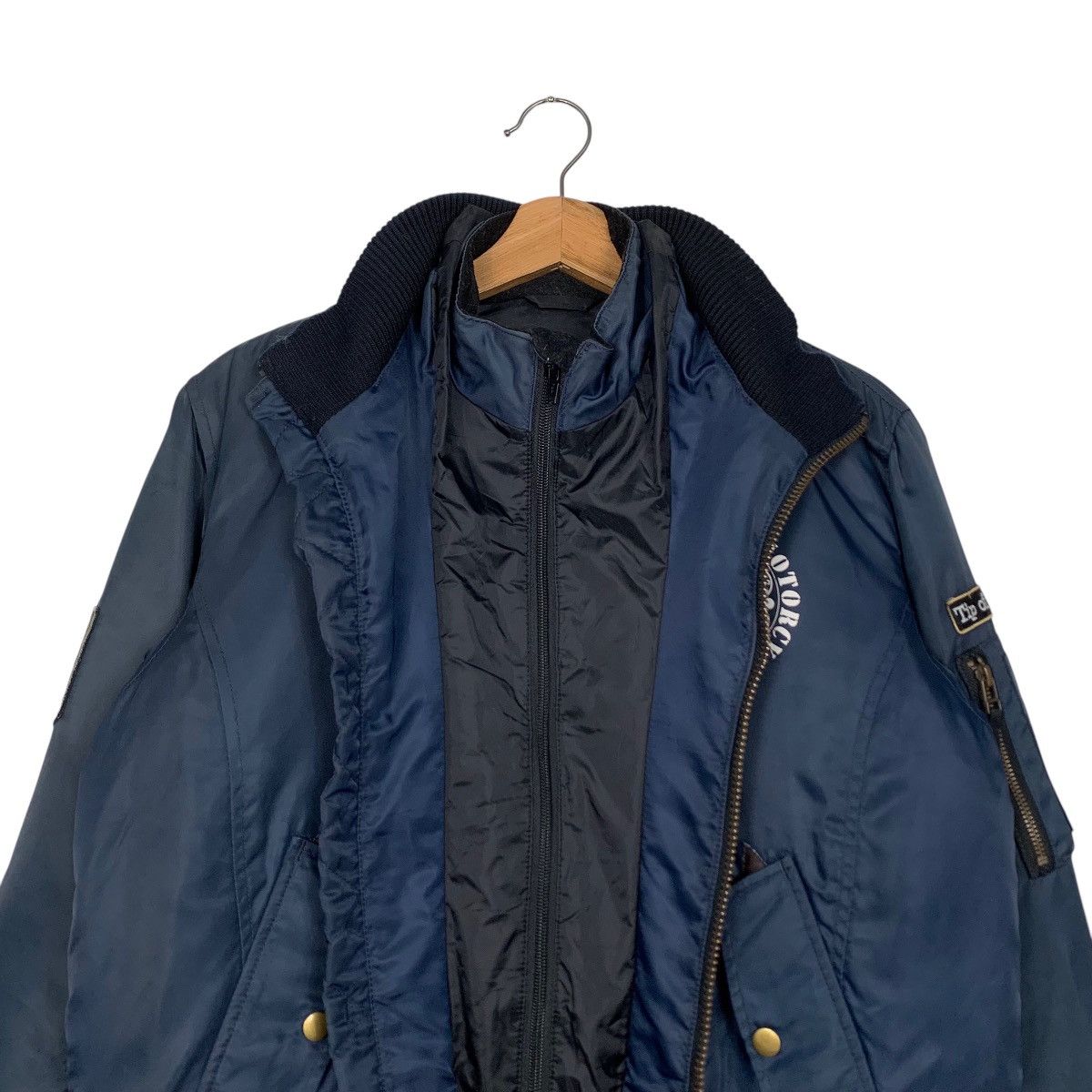 Japanese Brand ☀️Motoarmy bomber style zipper faded jacket Size US M / EU 48-50 / 2 - 11 Thumbnail