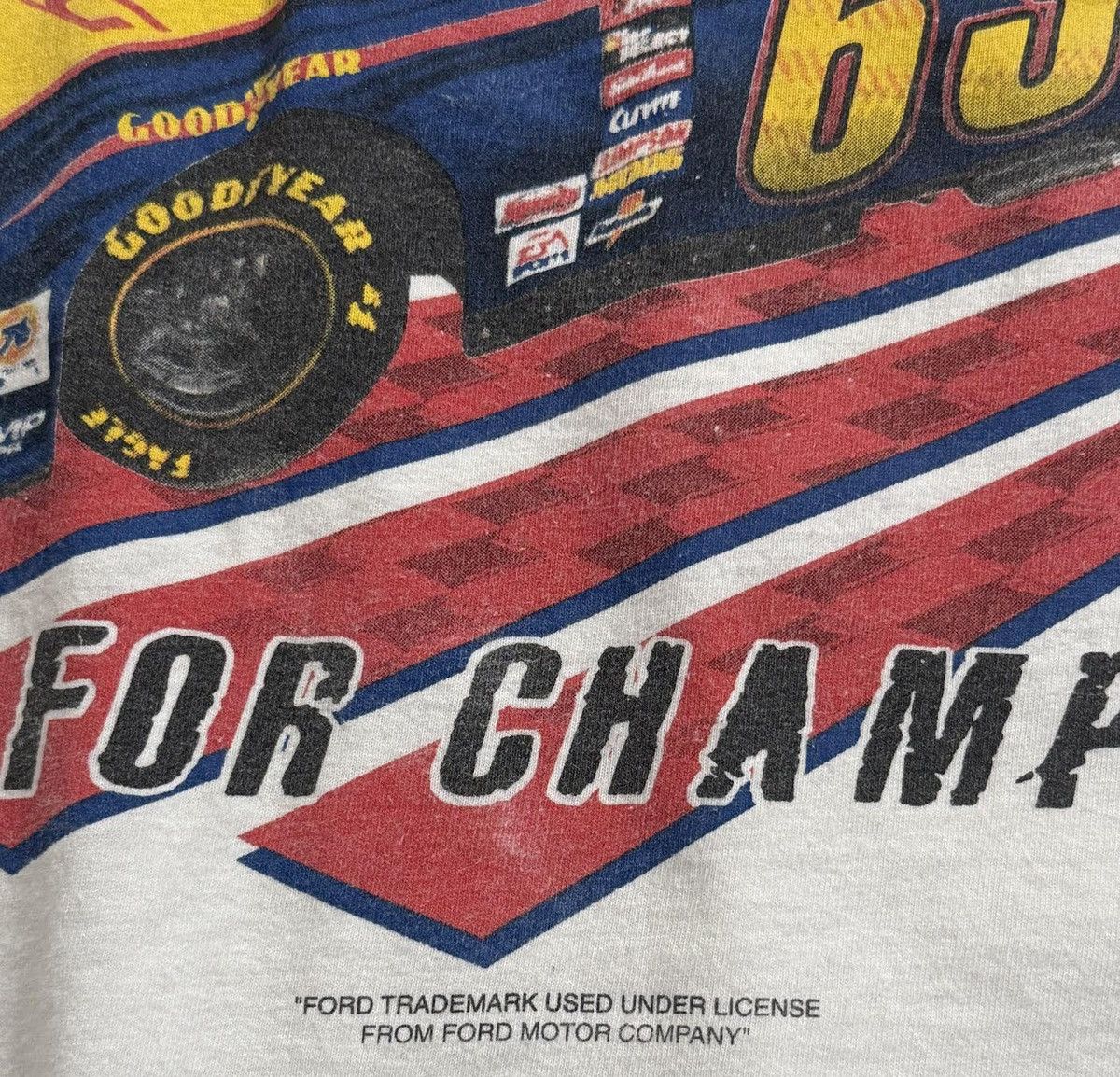 Vintage Vintage Ford Racing Built For Champions T Shirt (Size XXXL) Size US XXL / EU 58 / 5 - 3 Thumbnail