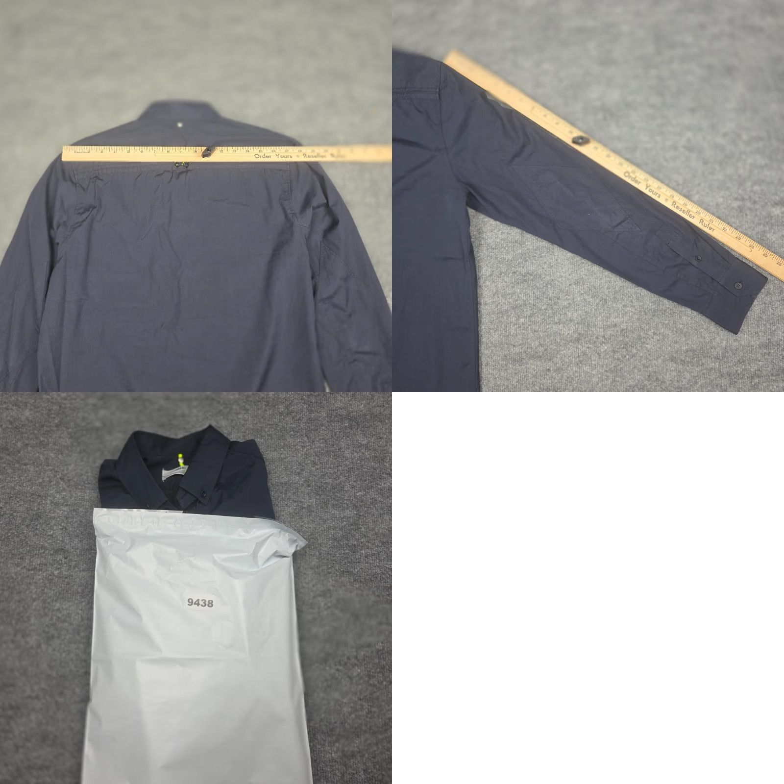 OAMC OAMC Cord Shirt Men's Large Black Snap Pocket Cotton Made Italy Pit Stains Size US L / EU 52-54 / 3 - 9 Thumbnail