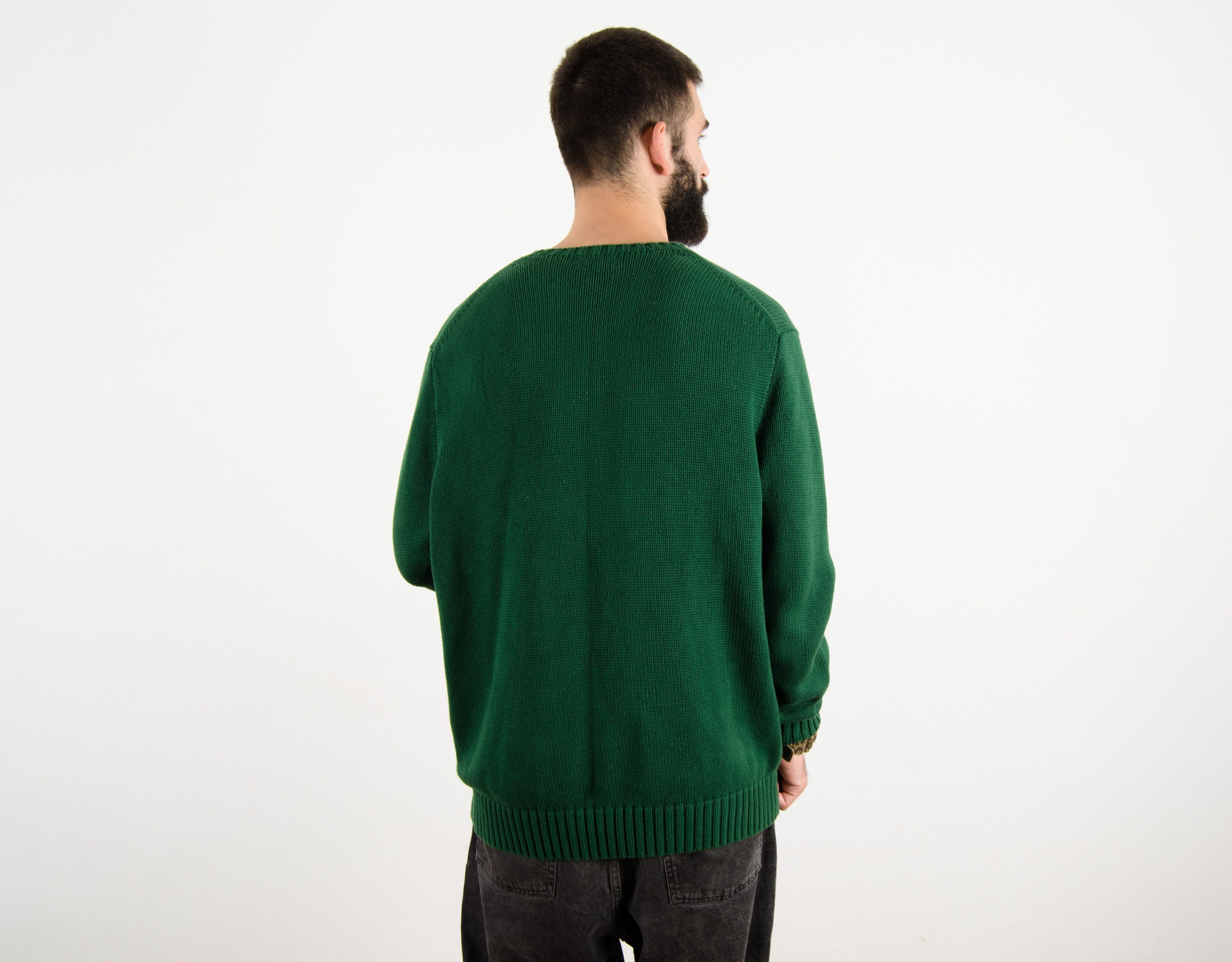 Polo Ralph Lauren Ralph Lauren Green Knitted Sweater Sweatshirt Pullover Size US XL / EU 56 / 4 - 3 Thumbnail