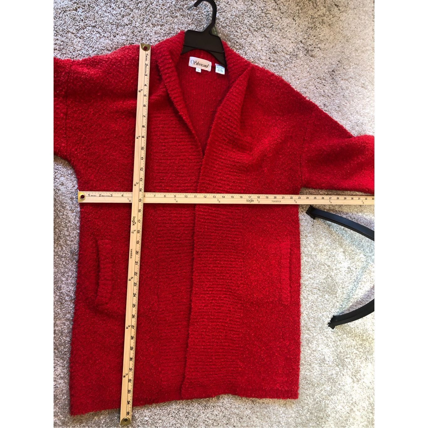 Other Silvercord Women’s Red Long Sleeve Grannycore Cardigan Sweater Size L Size L / US 10 / IT 46 - 8 Thumbnail