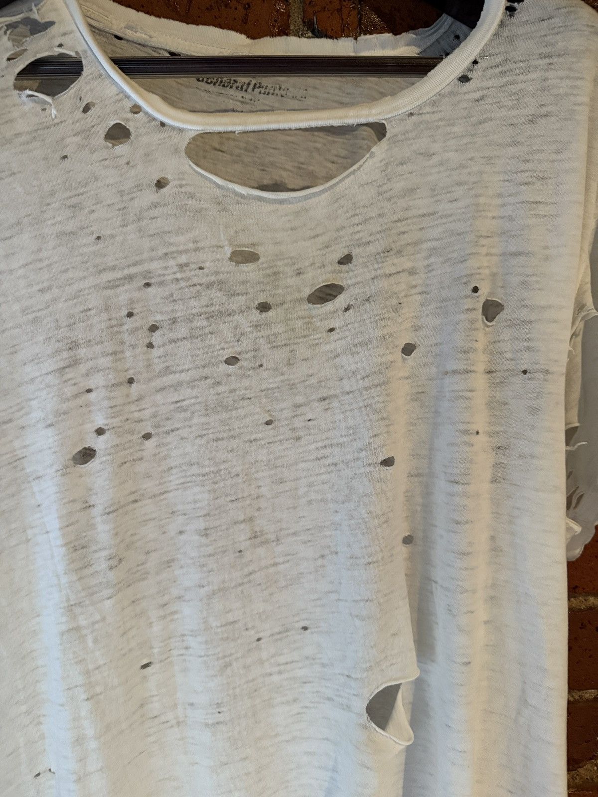 Vintage THRASHED PAPER THIN vintage shirt Size US XL / EU 56 / 4 - 3 Thumbnail