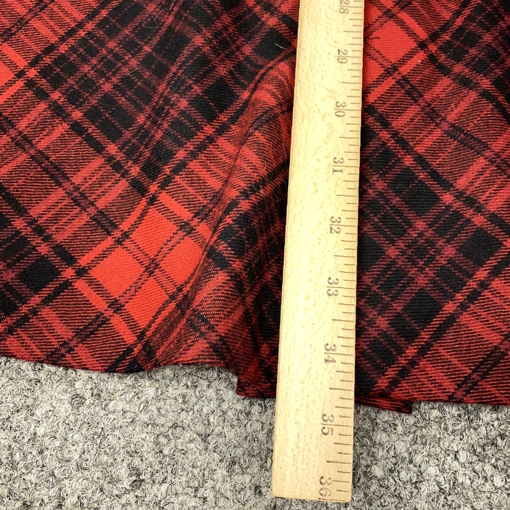 Talbots Talbots Skirt Womens 4P Red Black Plaid Wool Blend Lined Long Petite A-Line Size 27" / US 4 / IT 40 - 4 Thumbnail