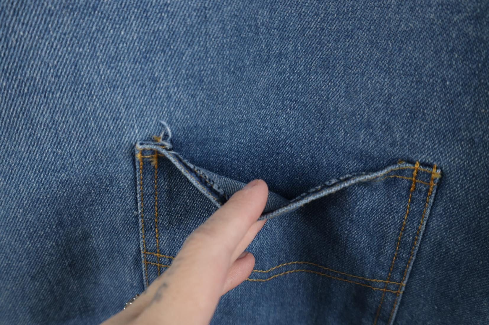 Vintage Vintage 90s Streetwear Western Cowboy Denim Jean Vest Jacket Size US XL / EU 56 / 4 - 5 Thumbnail