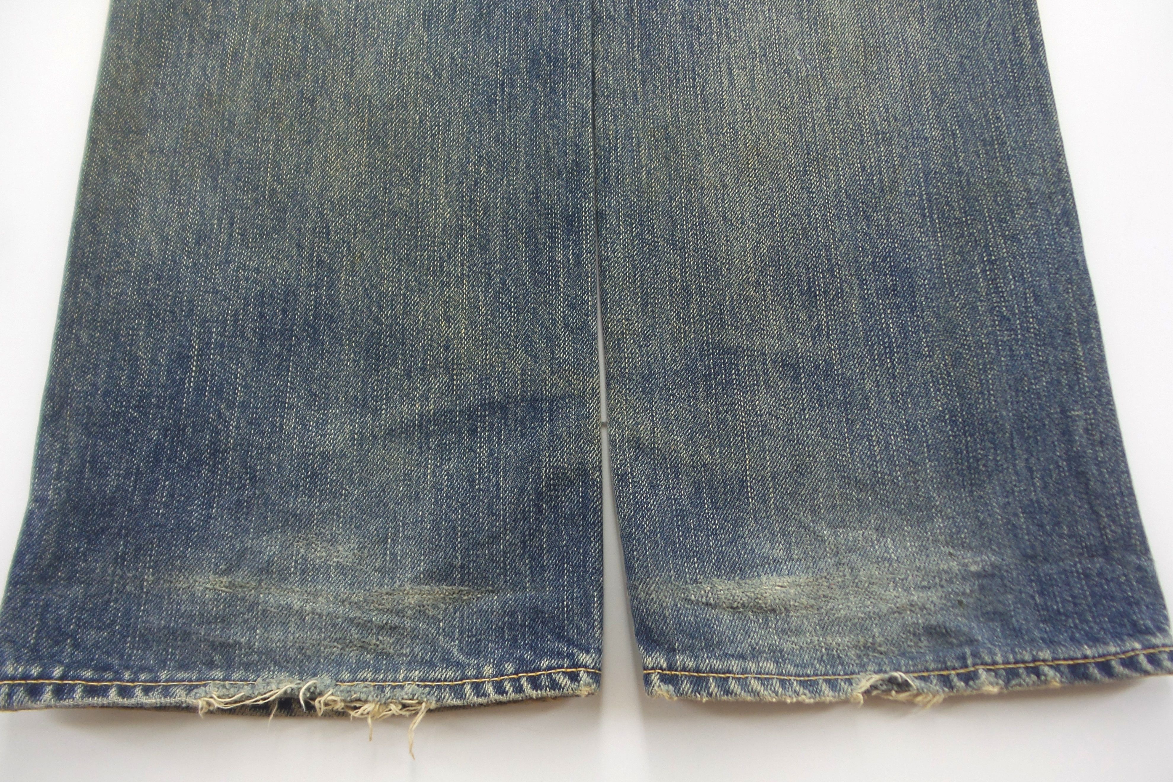 KURO DISTRESSED Blck By KURO Stonewashed Selvedge Jeans W17xL42.5 Size US 34 / EU 50 - 16 Thumbnail