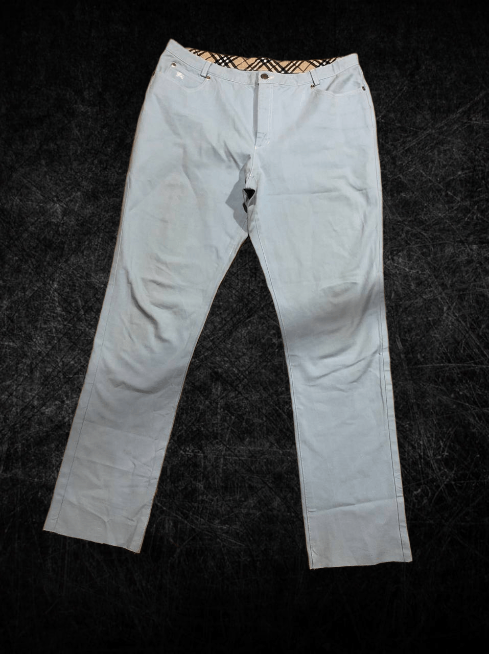 RARE Baby blue Luxury Burberry London DENIM PANTS