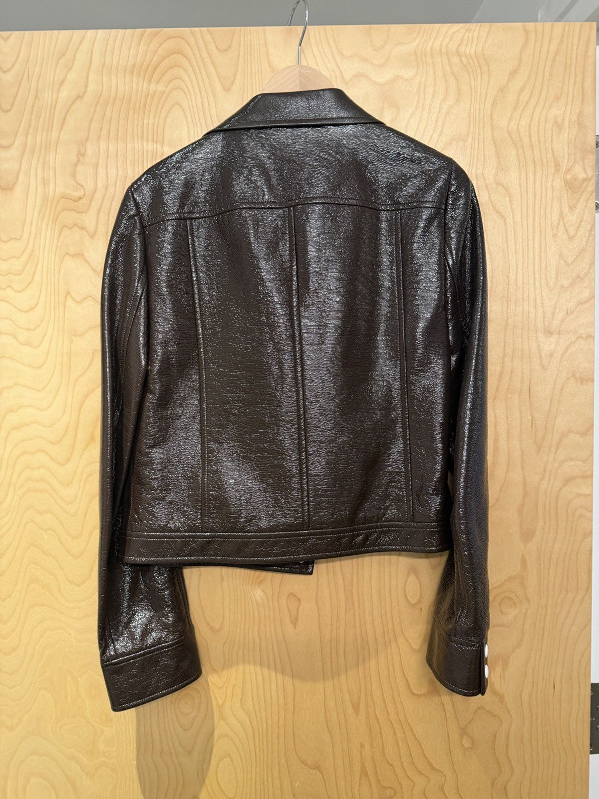 Courreges COURREGES MENS BROWN RE-EDITION VINYL JACKET Size US M / EU 48-50 / 2 - 14 Thumbnail
