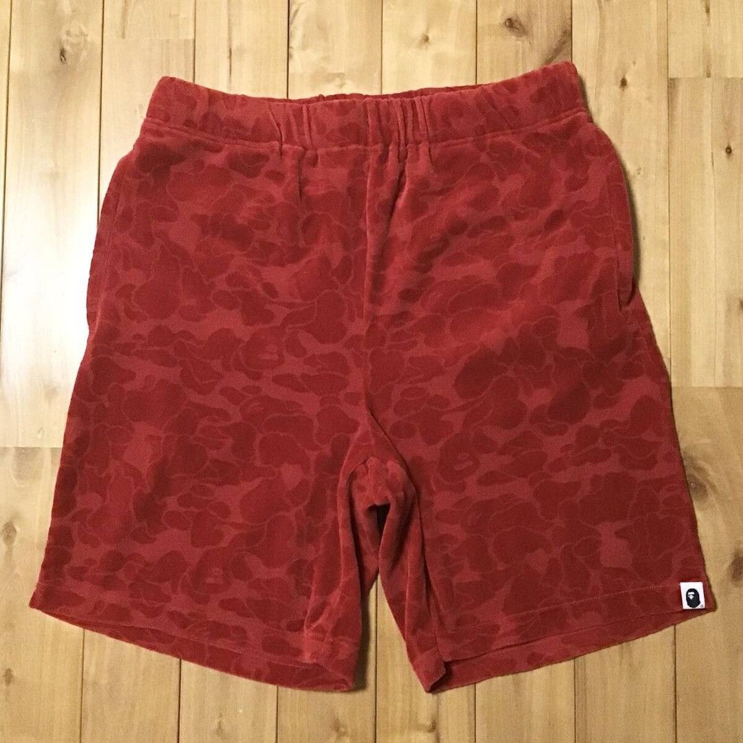 Bape 🔥Aoyama limited🔥 BAPE CAMO Velour Shorts APE NIGO ★size M Size US 32 / EU 48 - 1 Thumbnail